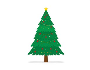 Fototapeta premium Christmas tree illustration