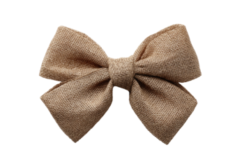 Beige fabric bow,  large and detailed