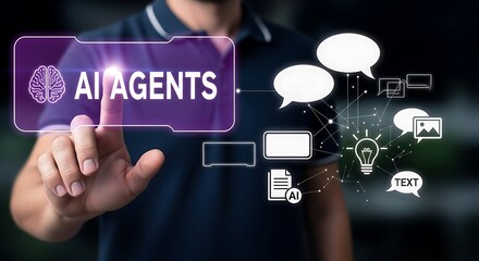 Obraz premium Unlocking the Power of Artificial Intelligence Agents for Enhanced Business Operations and Customer Experiences