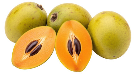 Isolated Sapodilla Fruit