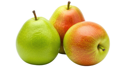 Isolated Assortment of Pears