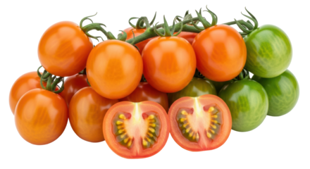 Isolated Cherry Tomatoes