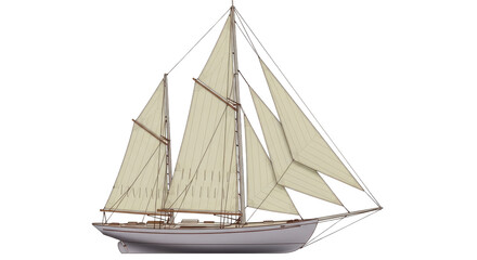 Isolated Cartoon Boat