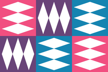 Beautiful geometric background. Figures of different shapes. Tribal form. Flowers. Geometric design. Creative textures. Colorful art. Modern graphic poster. Retro color. Vector illustration