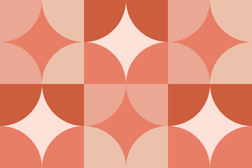 Beautiful geometric background. Figures of different shapes. Tribal form. Flowers. Geometric design. Creative textures. Colorful art. Modern graphic poster. Retro color. Vector illustration