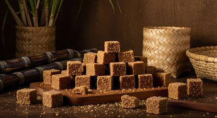 Rapadura – Traditional Sugarcane Brazilian Sweet from the São Paulo Countryside
