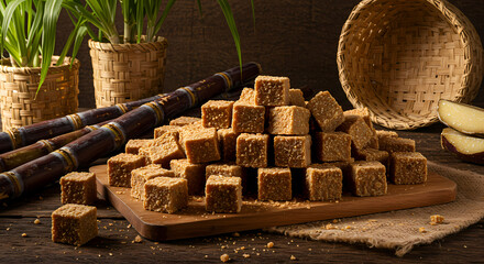 Rapadura – Traditional Sugarcane Brazilian Sweet from the São Paulo Countryside
