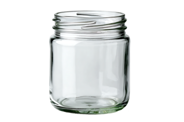 A Clear Empty Glass Jar Ready for Preserves or Crafts Simple and Clean
