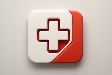 Fototapeta premium first aid icon, Medical Emergency Icon - First Aid and Healthcare Assistance Symbol