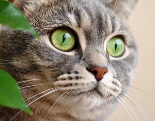 Close-up of a tabby cat's face (1)