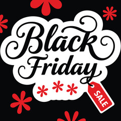 Black Friday Sale typography design