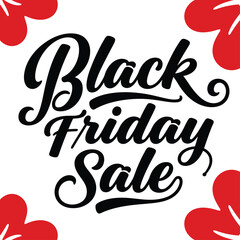 Obraz premium Black Friday Sale typography design