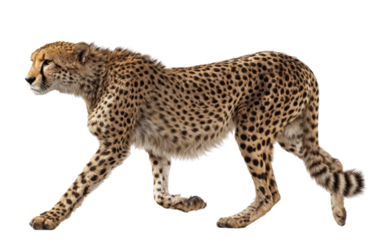 Cheetah in profile, walking (1)