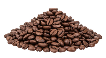Isolated Coffee Beans Pile
