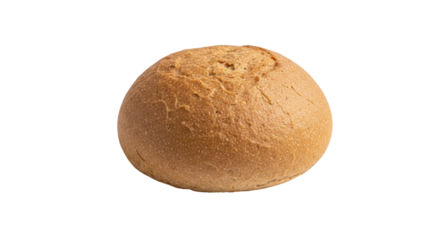 Isolated Round Bread Roll