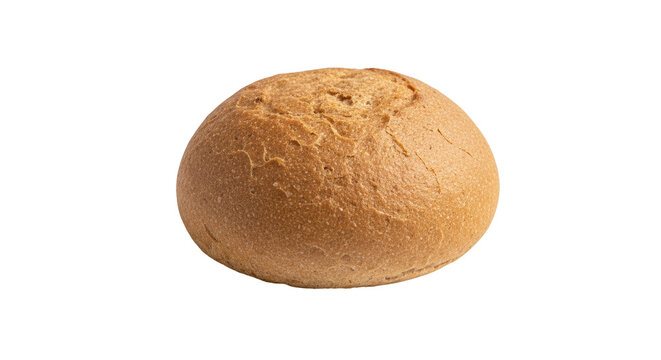 Isolated Round Bread Roll