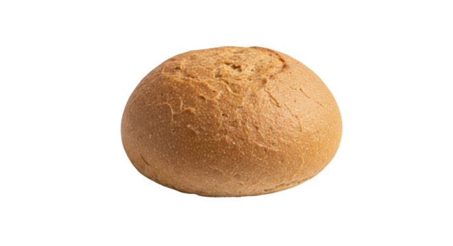 Isolated Round Bread Roll