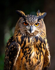 Fototapeta premium Close-up portrait of an owl
