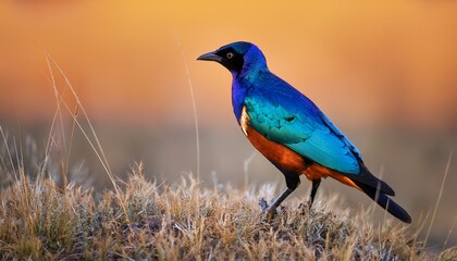 superb starling lamprotornis superbus is a strikingly colorful bird native to the grasslands and savannas of east africa