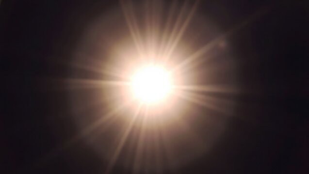 Blurred rainbow refraction overlay effect. Light lens prism effect on black background. Holographic reflection, crystal flare leak shadow overlay. Colorful rainbow disco ball light