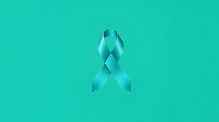 teal awareness ribbon is symbol of scleroderma ovarian cancer food allergy kidney disease sexual assault tsunami victims vector
