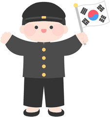 광복절 삼일절 국경일 국가기념일 독립운동 독립운동가 열사 위인 대한독립 만세 대한민국 한국 국기 태극기 대한독립운동하는 사람 일러스트