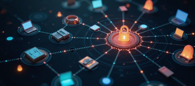 A thriving IoT ecosystem expands with seamless device and user integration depicted as a dynamic network of interconnected branches