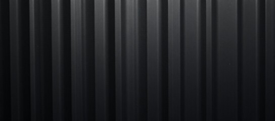 Black Corrugated Metal Panorama Galvanized Steel Background