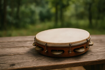 Obraz premium Pandeiro Traditional Brazilian Hand Percussion Instrument