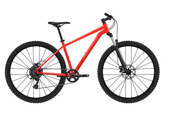 Crimson Cyclocross A bold red bicycle ready for offroad trails