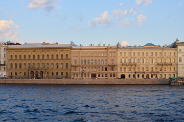 Historic waterfront architecture in a European city highlights the elegance of iconic buildings