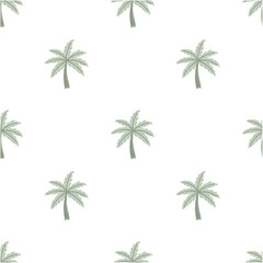Tropical Palm Tree repeat pattern coastal pattern vector file