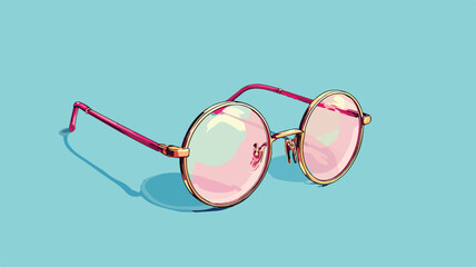 Adorable Cartoon Glasses Illustration for Creative Designs