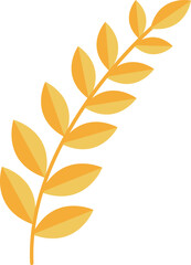 Orange leaf decoration
