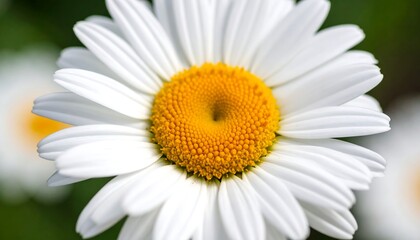 Fototapeta premium Close-up of a vibrant white daisy