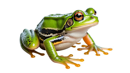 A frog isolated on a transparent background for web, banner, wallpaper