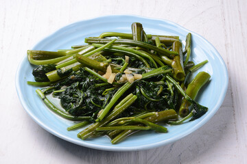 空心菜の青菜炒め