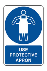 Wear a Face Shield Sign with Explanation – Mandatory Facial Protection Icon on Blue Circular Safety Symbol – High Quality Vectorial Stock Image