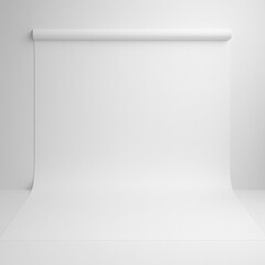 White paper texture creates a soft, seamless background. Ideal for product staging, branding, or presentation mockups.