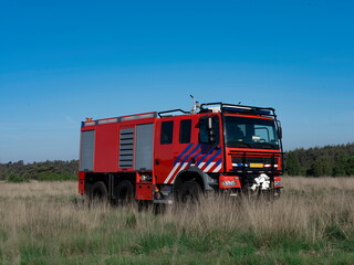 Dutch Fire Engine With Distinctive