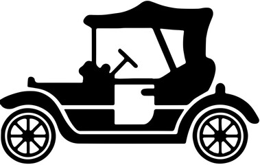 vintage car vector illustration,vintage car icon, vintage car line art - simple line art of vintage car, perfect for vintage car logos and icons