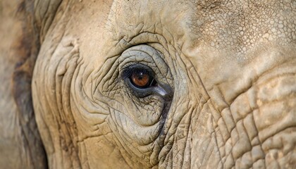 Fototapeta premium Close-up of an elephant's eye (1)