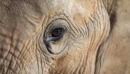 Close-up of an elephant's eye and face (1)