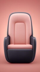 Premium economy class concept, Modern chair design featuring a sleek, minimalist aesthetic.