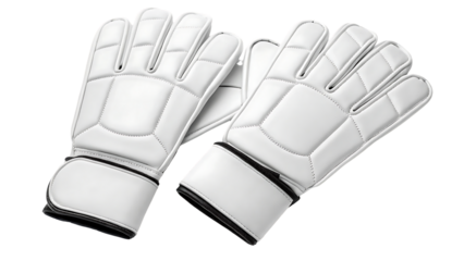 goalkeeper gloves and sturdy pair with tough isolated soccer and protective hand protection leather goalie football professional sport with durable training equipment isolated on white background