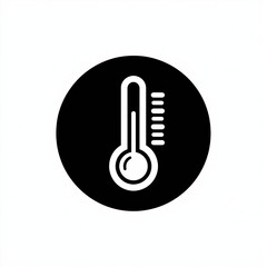Thermometer Icon – Clean Vector Illustration for Medical, Health & Weather Applications