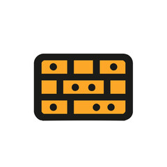 Obraz premium Firewall security vector network protection, data safety