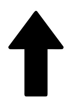 vecteur Ic&ocirc;ne fl&egrave;che noire vers le haut png.