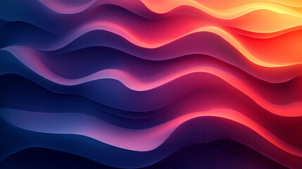 Obraz premium Abstract wavy gradient background with vibrant colors