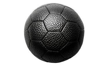 Digital soccer ball icon in monochrome design symbolizing athletic activity and competition isolated on transparent background PNG